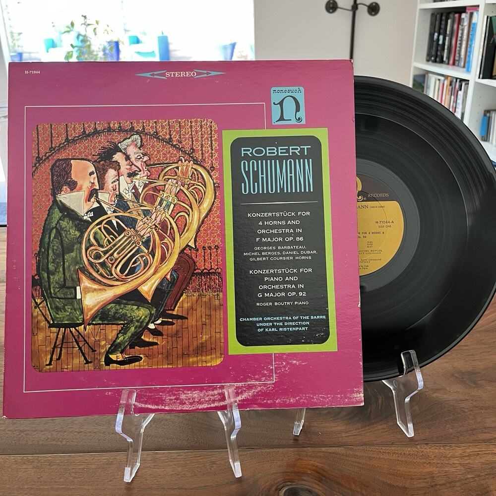 Robert Schumann Konzertstück For 4 Horns And Orchestra F Major Op 86 LP Nonesuch